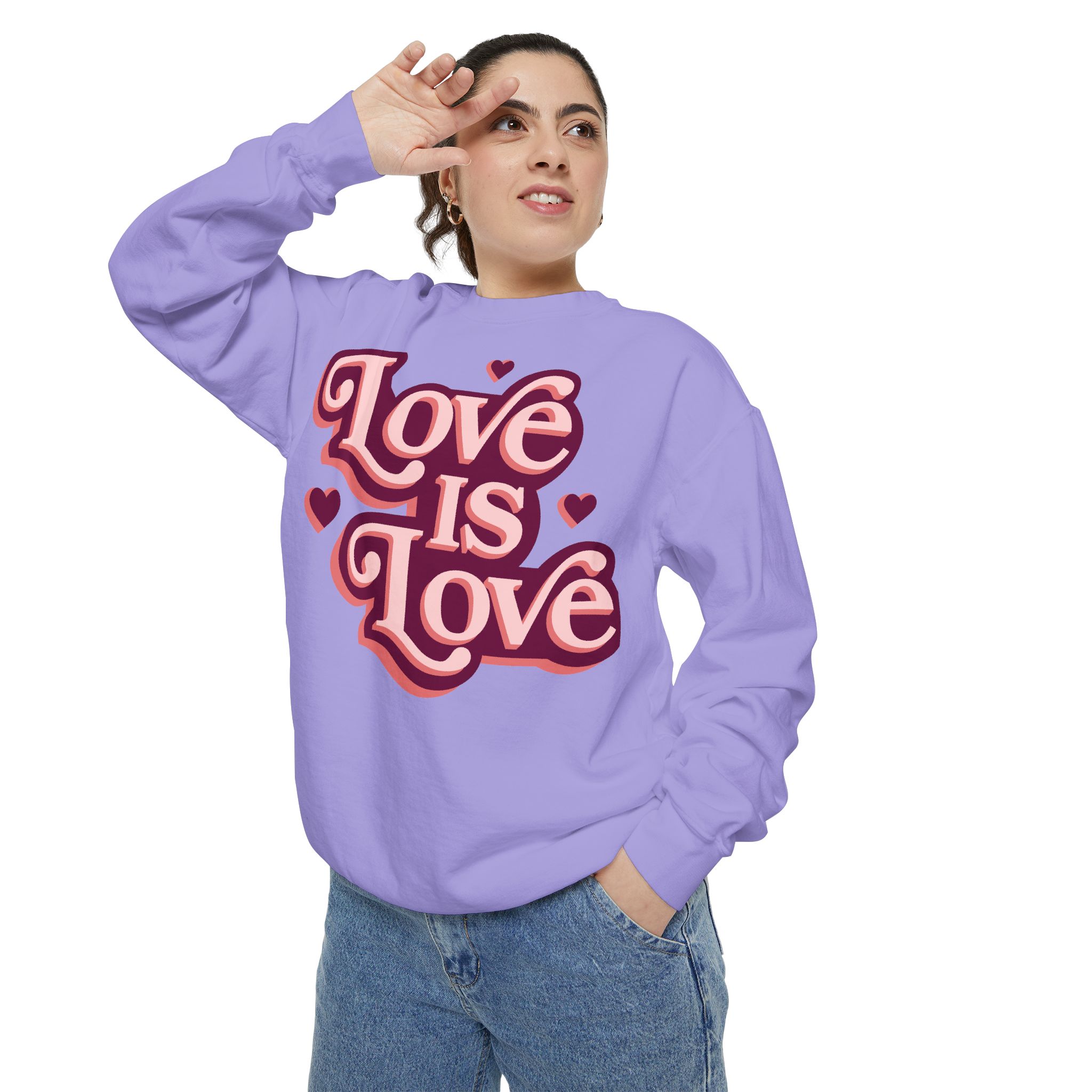 Love Is Love Sweatshirt — Retro Script Pride Pullover - Image 12