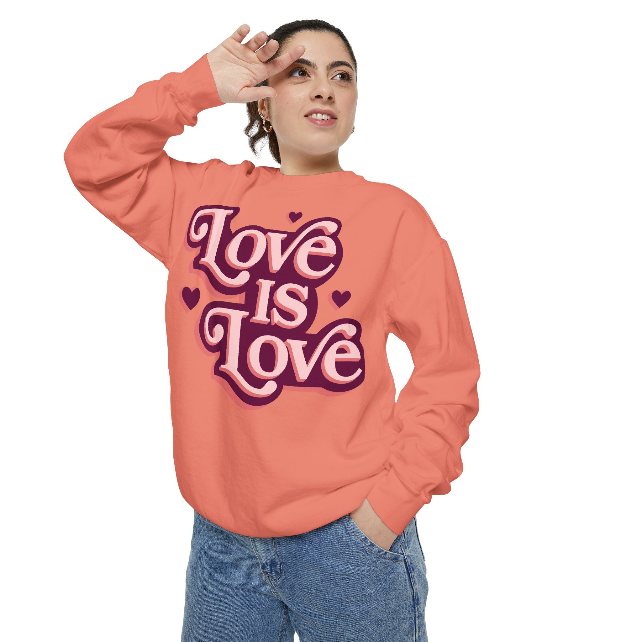 Love Is Love Sweatshirt — Retro Script Pride Pullover - Image 6