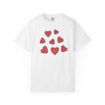 Heart Cluster T-Shirt — Cute Red Hearts Graphic Tee for Valentine’s Day & Everyday Love