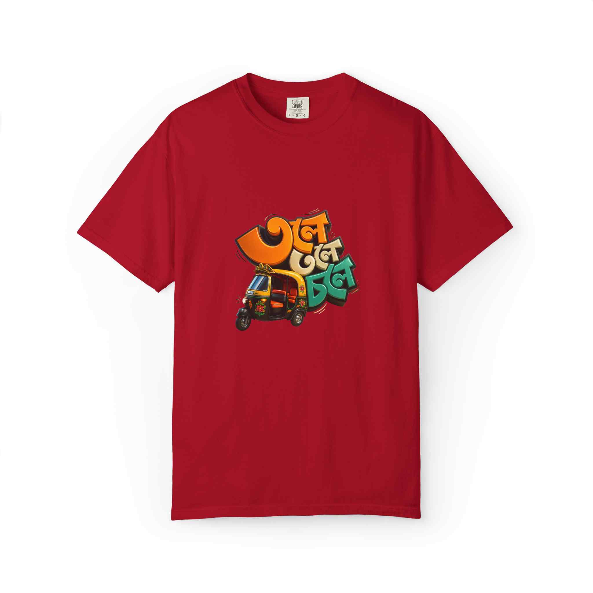 Auto Rickshaw Graffiti T-Shirt — "Tole Tole Tempu Chole" - Image 6