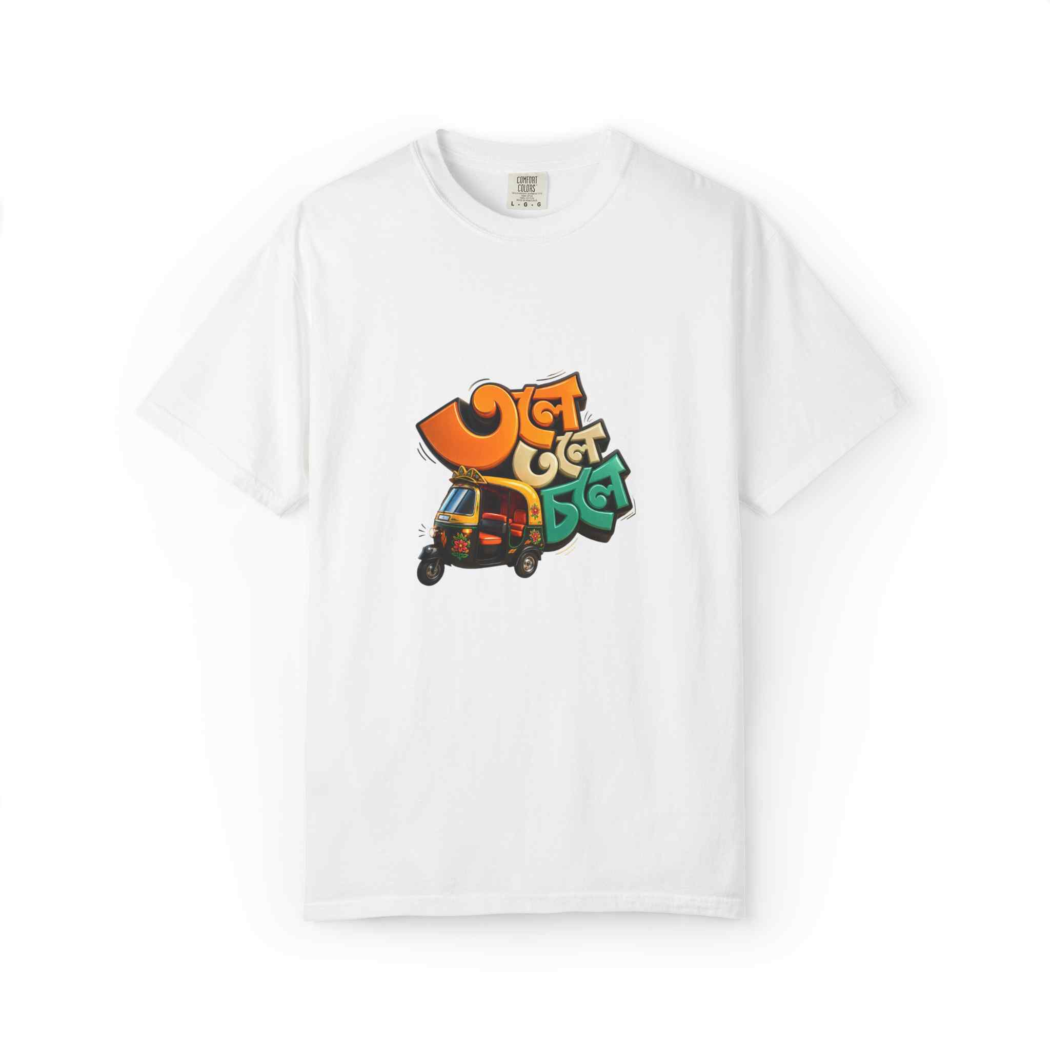 Auto Rickshaw Graffiti T-Shirt — "Tole Tole Tempu Chole" - Image 11