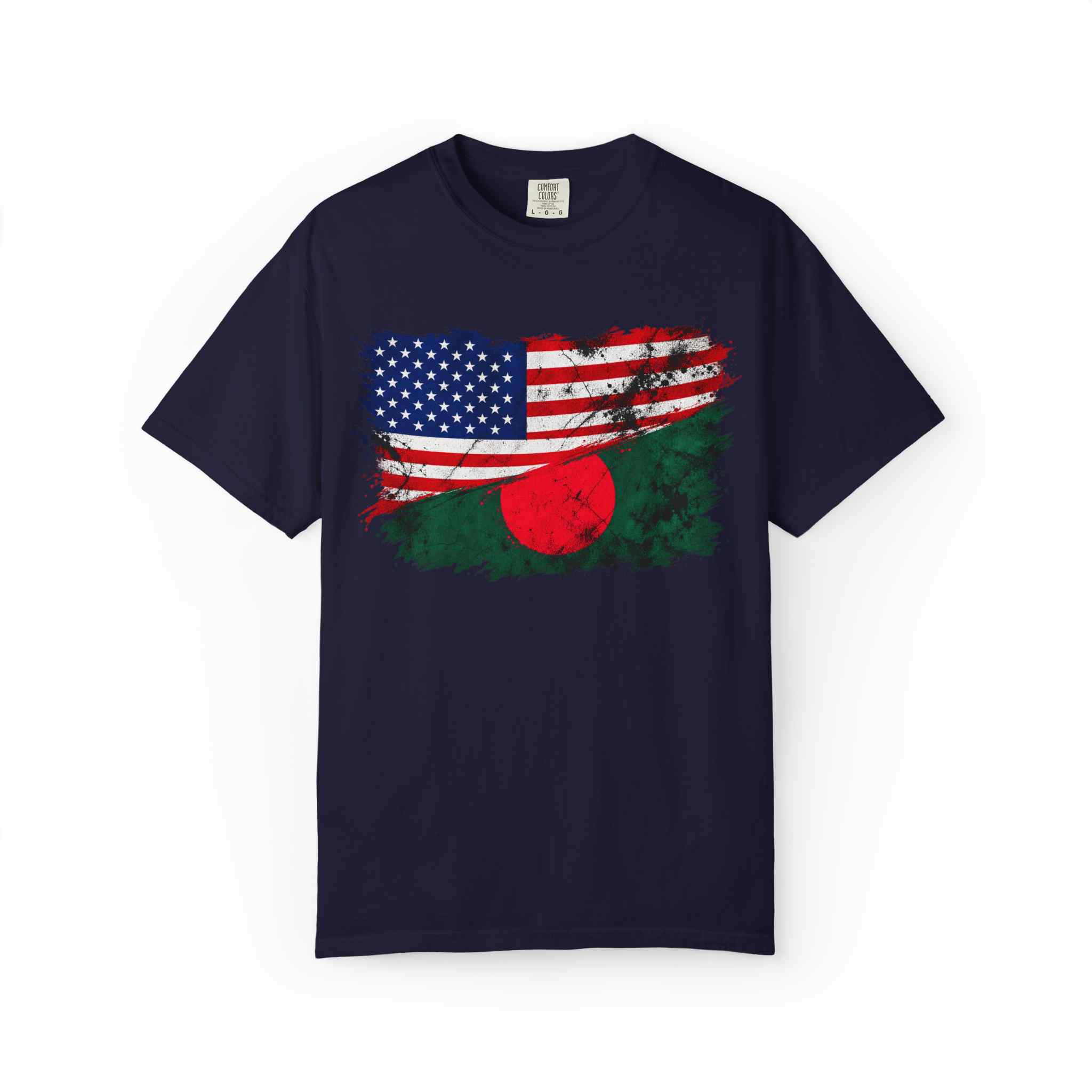 USA × Bangladesh Flag T-Shirt - Image 2