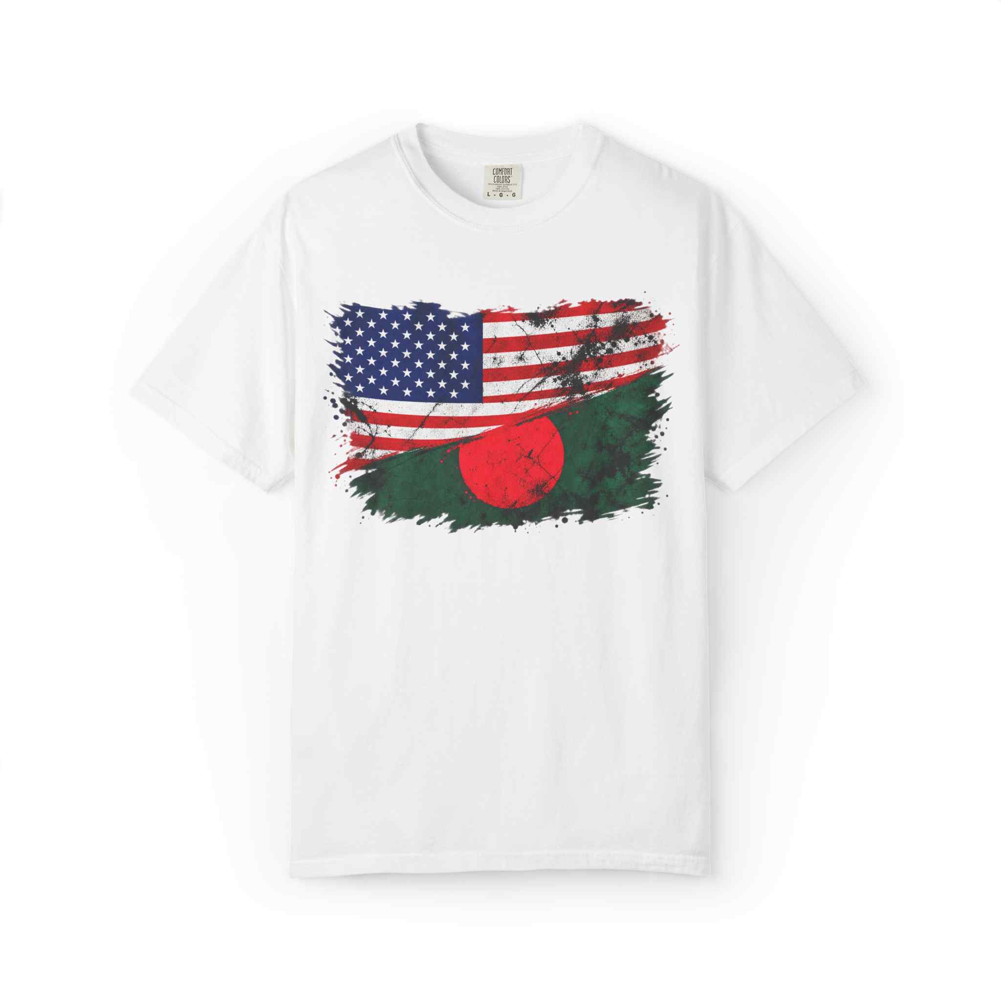USA × Bangladesh Flag T-Shirt - Image 3
