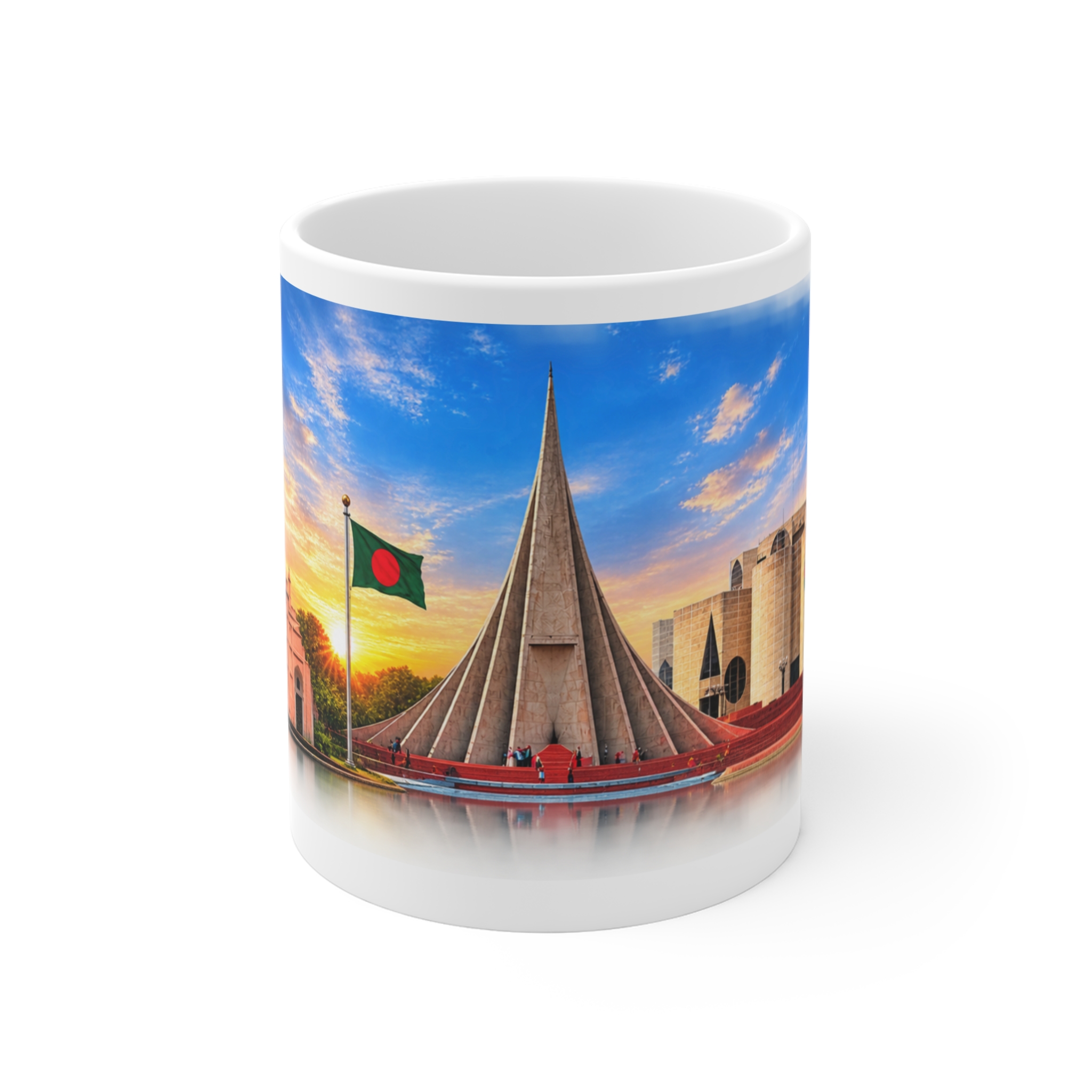 11oz Mug — Bangladesh Landmark Panorama: National Memorial Mug - Image 2
