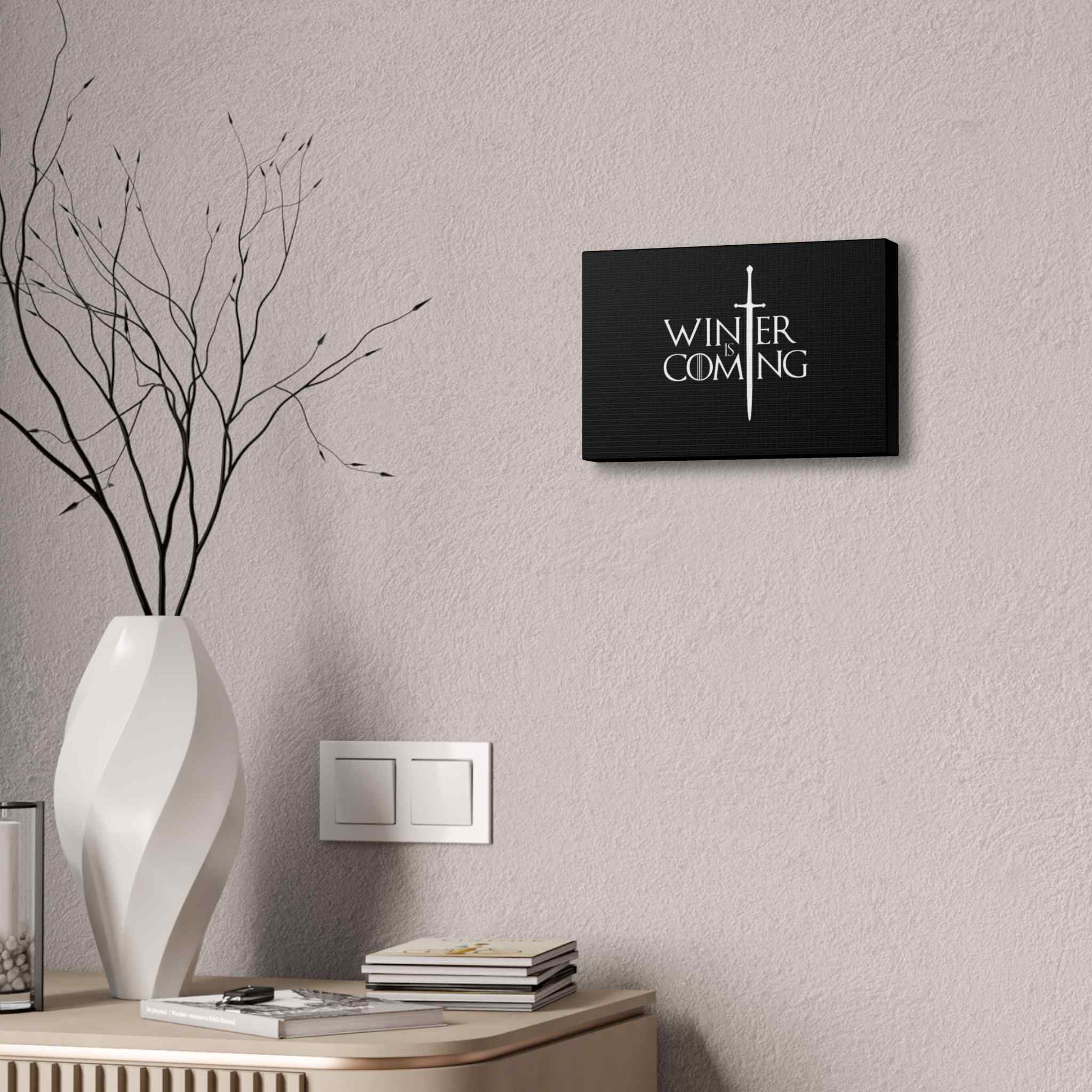 Winter Is Coming Sword Canvas Wall Art - Image 3